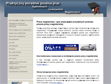 Tablet Screenshot of praca-magisterska.stronamini.pl